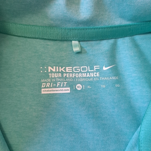 Nike Golf Tour Performance Sleeveless Shirt Women's Size XL Teal Green Dri-Fit - Picture 3 of 10